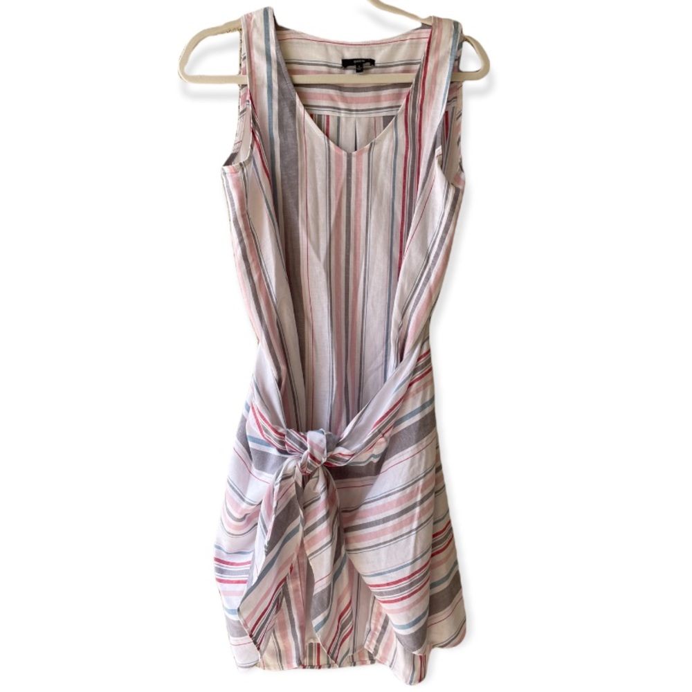 NWT Anthropologie Drew Morgan Stripe Wrap Apron Style Dress